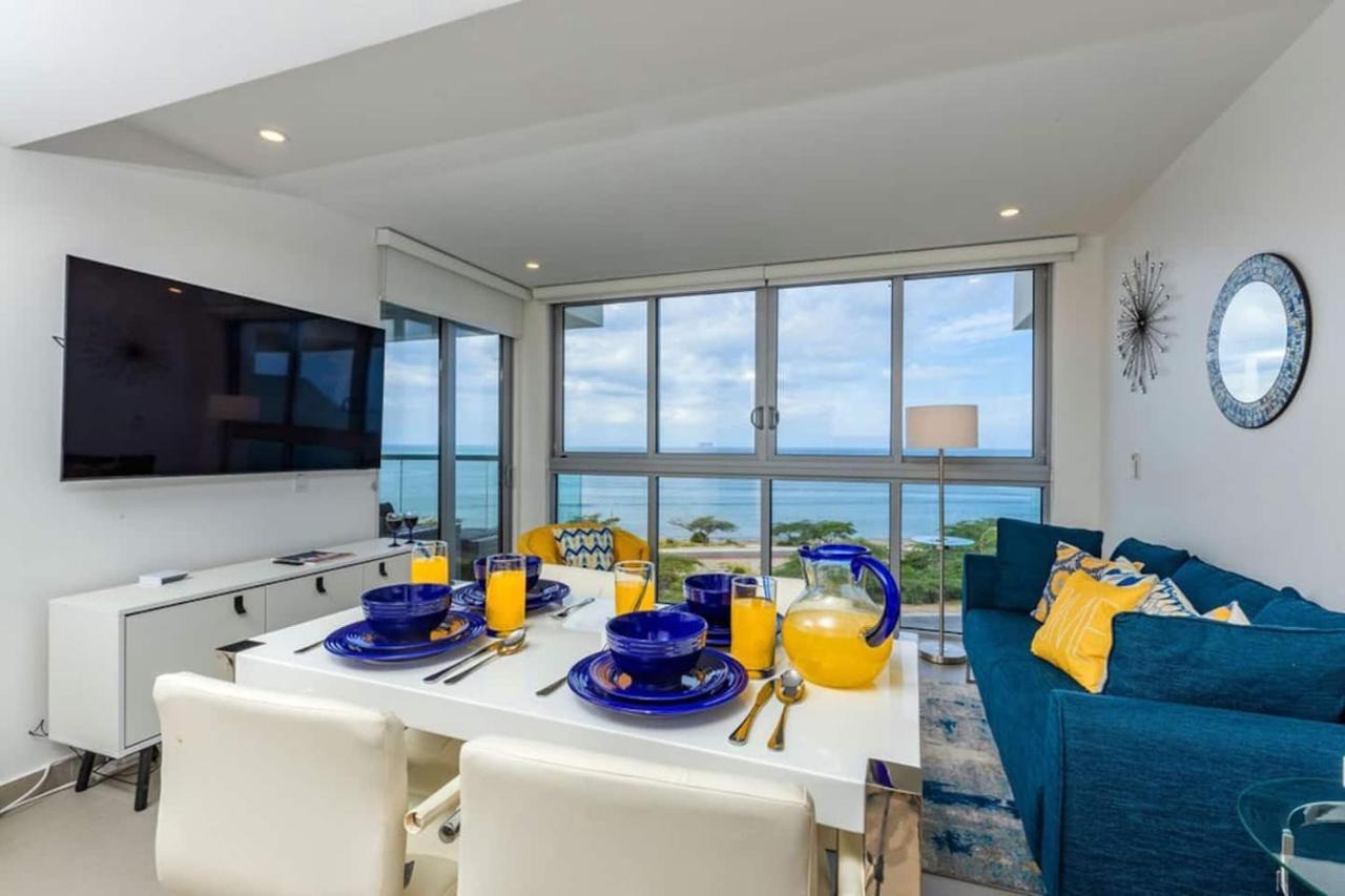 Breath Taking Beach Front Views Condo Eagle Beach Palm Beach Esterno foto